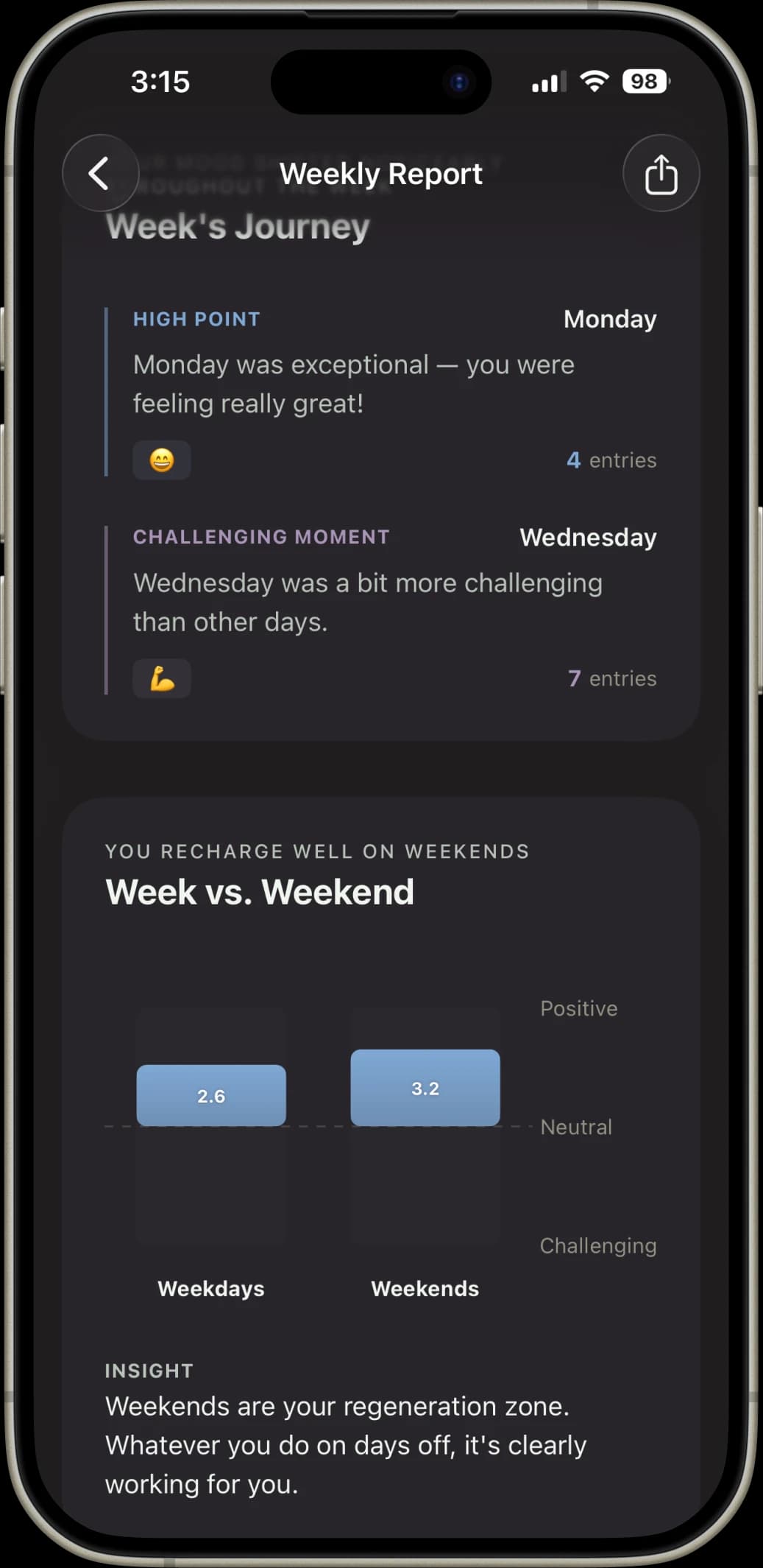 Read it back. — Mudo app screen