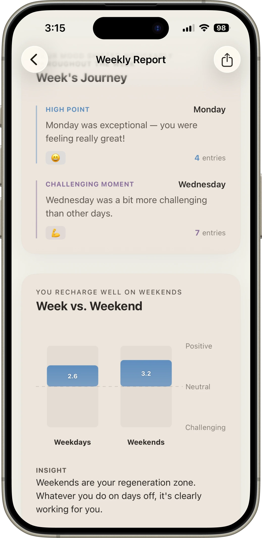 Read it back. — Mudo app screen